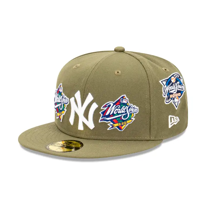 New York Yankees MLB Olive World Series 59FIFTY olv/olv/gry