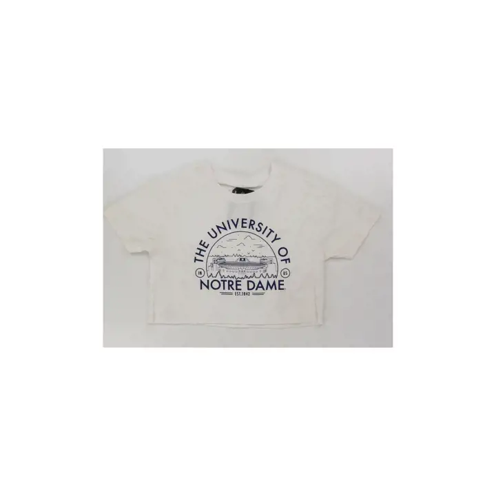 T-shirt court Notre Dame Fighting Irish NCAA pour femme - Skyline
