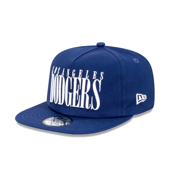 Casquette de golf Los Angeles Dodgers MLB texte haut bleu/bleu/gris
