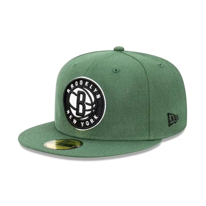 Brooklyn Nets NBA Rifle Green 59FIFTY vrd/vrd/gri