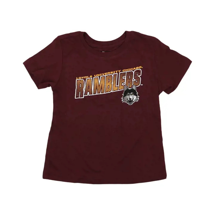 T-shirt Loyola Chicago Ramblers NCAA pour tout-petit - Grande joie MAR