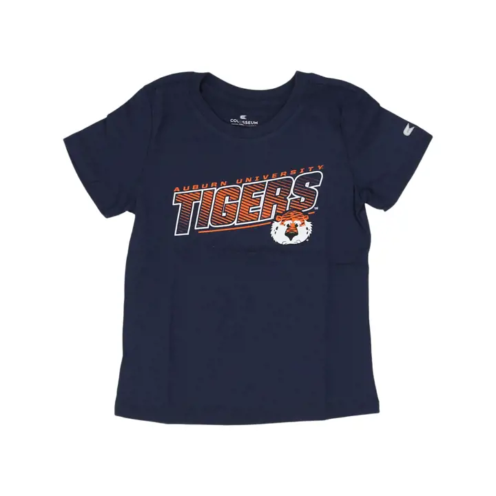 T-shirt Aubrun Tigers NCAA Big Fun pour enfant en bas âge, BLEU MARINE