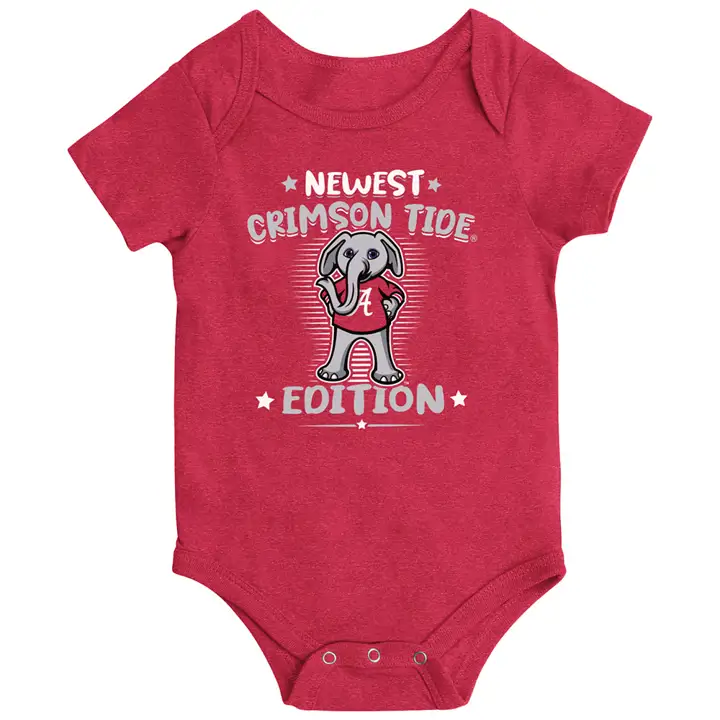 Body pour bébé nouveau-né Alabama Crimson Tide NCAA « Plus grand fan » CRED