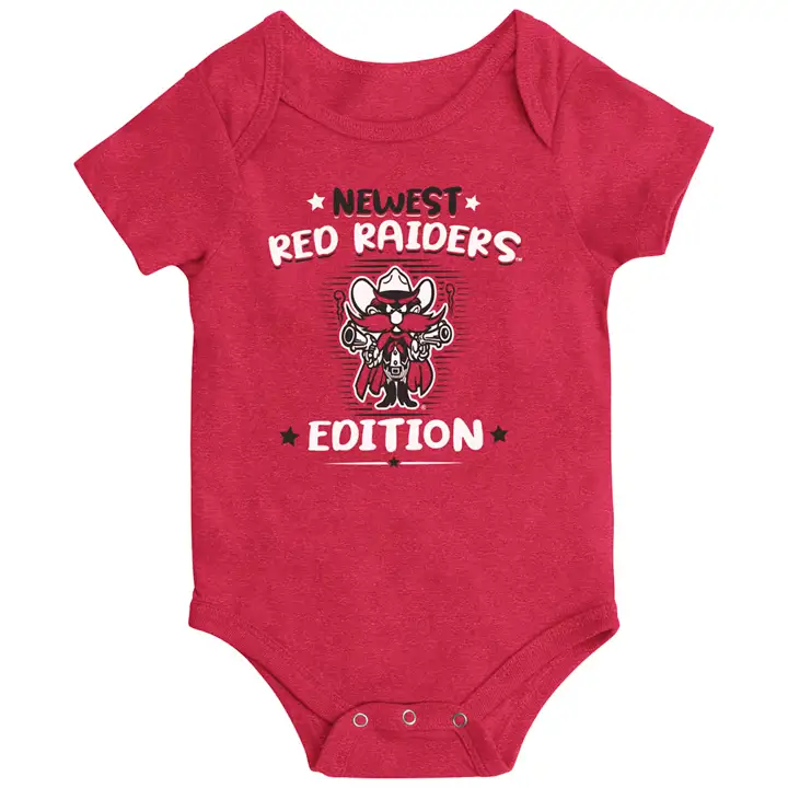 Grenouillère Rouge NCAA « Biggest Fan » Texas Tech Red Raiders pour bébé