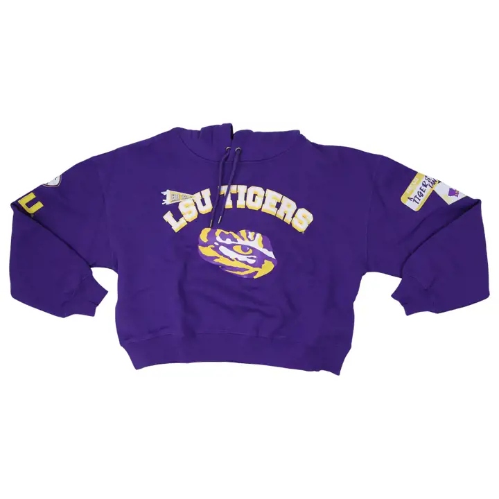 Sweat à capuche L.S.U. NCAA Femme "Team Spirit" 22 violet