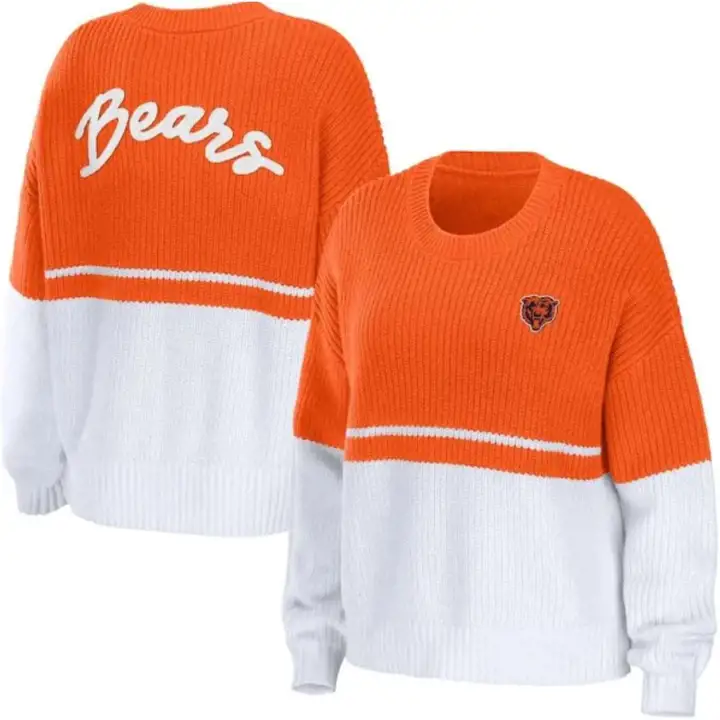 Chicago Bears NFL Pull Colorblock Femme 22 WHT
