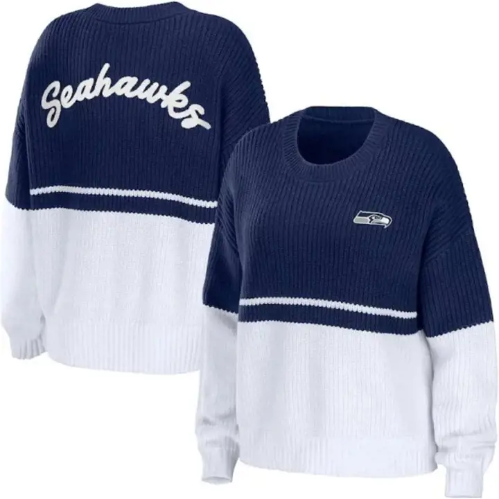 Seattle Seahawks NFL Pull colorblock femme 22 BLN