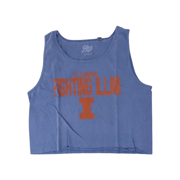 Haut court en jersey doux pour femme NCAA Illinois Fighting Illini
