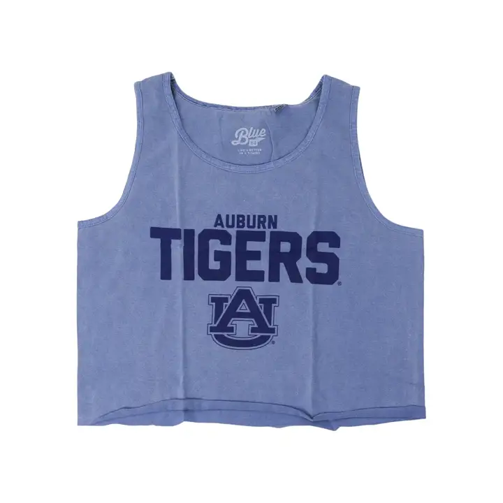Débardeur court Ringspun femme Auburn Tigers NCAA 22 PAC BLUE
