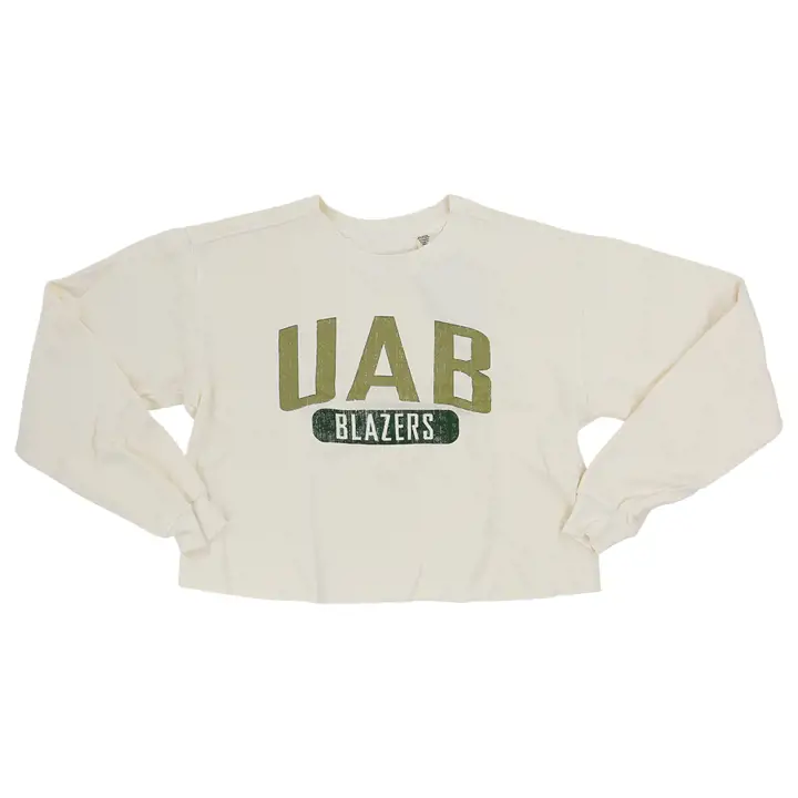UAB NCAA Sweat-shirt court filé à l'anneau pour femme 22 LGRN