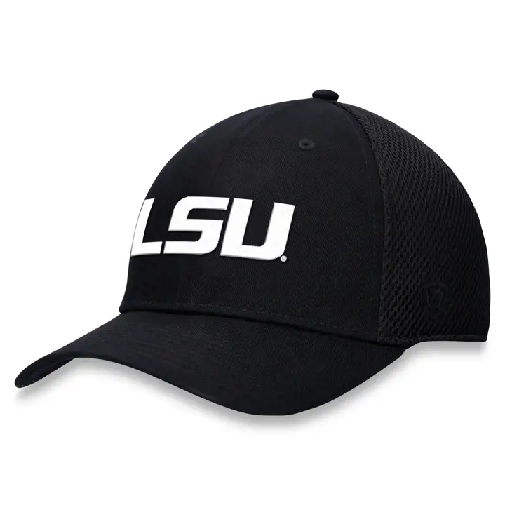 L.S.U. NCAA Filet entretoise en maille extensible NOIR/BLANC