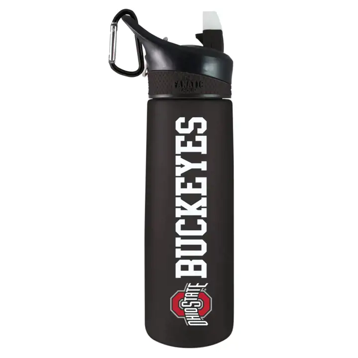 Bouteille sport dépolie Ohio St 24 oz Tritan noir