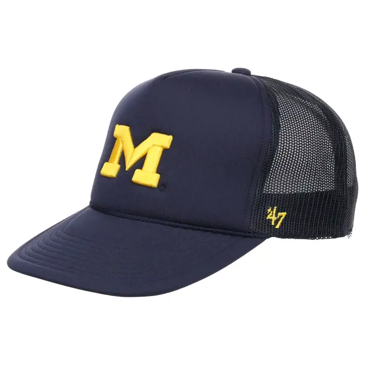 Michigan Wolverines NCAA Trucker à devant en mousse MARINE/BLANC