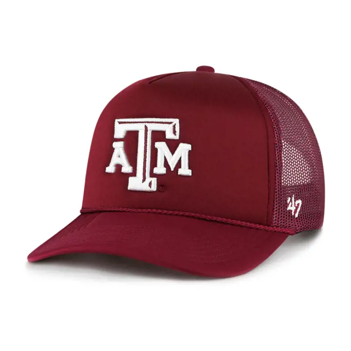 Texas A&M Aggies NCAA Casquette de camionneur en mousse MAR/WHT