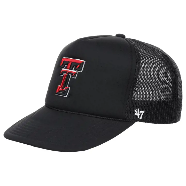 Texas Tech Red Raiders NCAA Casquette Trucker en Mousse ROUGE/BLANC