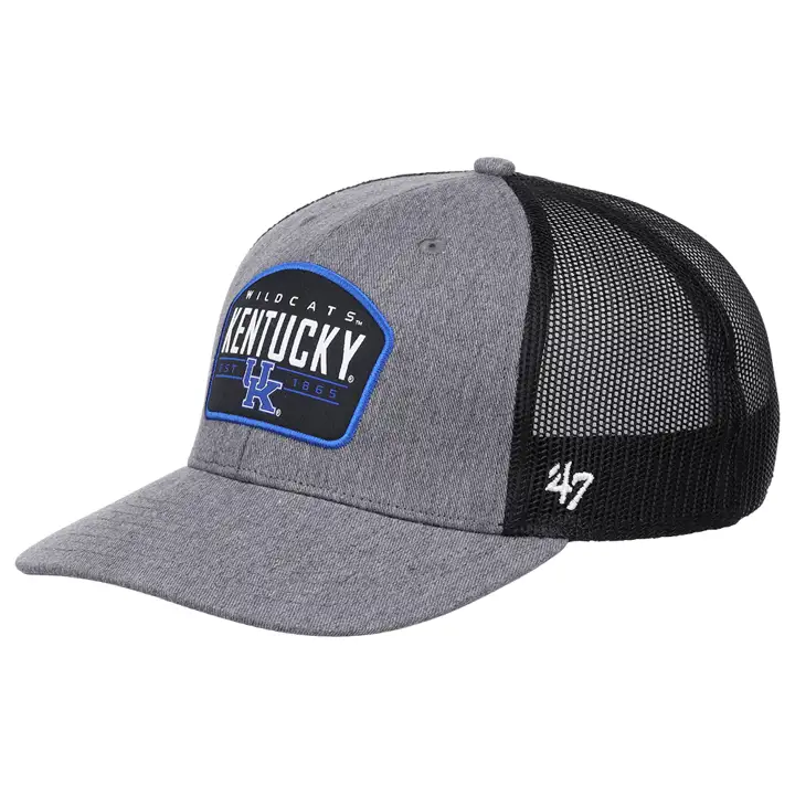 Kentucky Wildcats NCAA Ardoise Casquette Trucker CHARCOAL/BLK