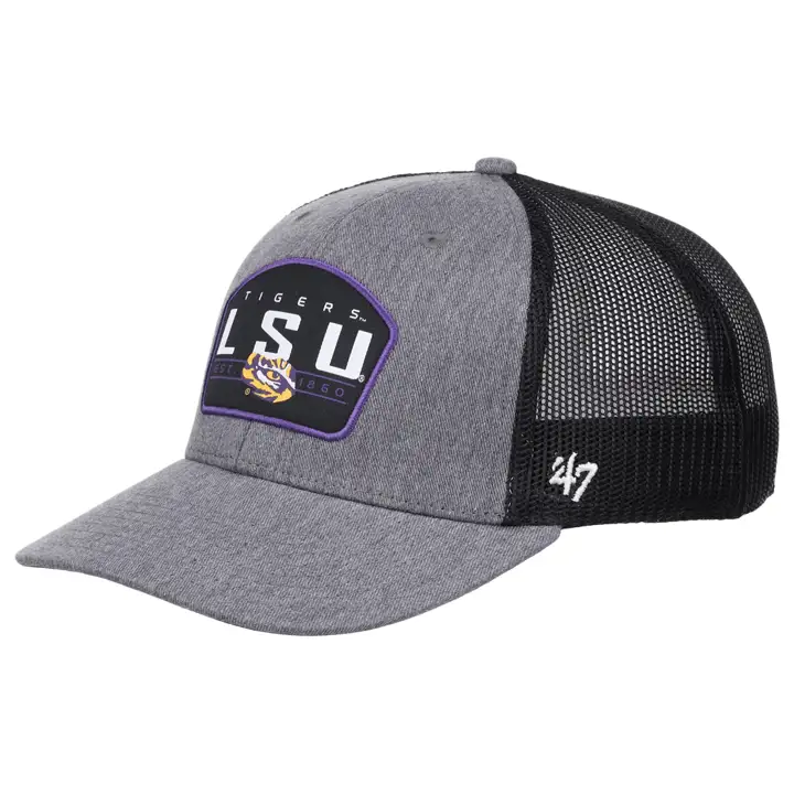 L.S.U. NCAA Slate Trucker CHARBON/NOIR