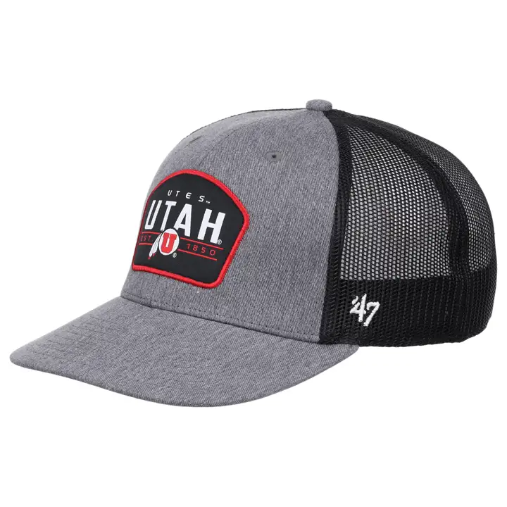 Casquette trucker Utah Utes NCAA Slate CHARBON/NOIR