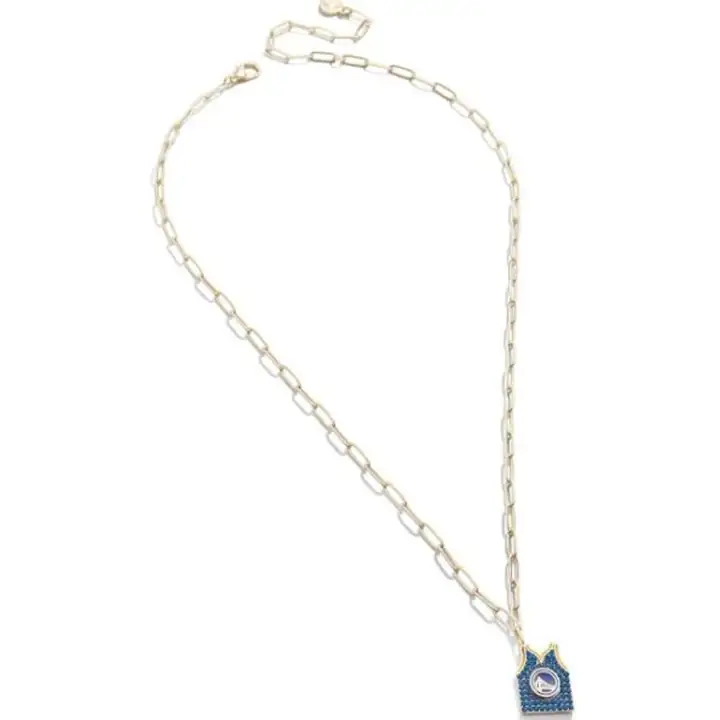 Collier à breloque maillot GOLDEN STATE WARRIORS bleu