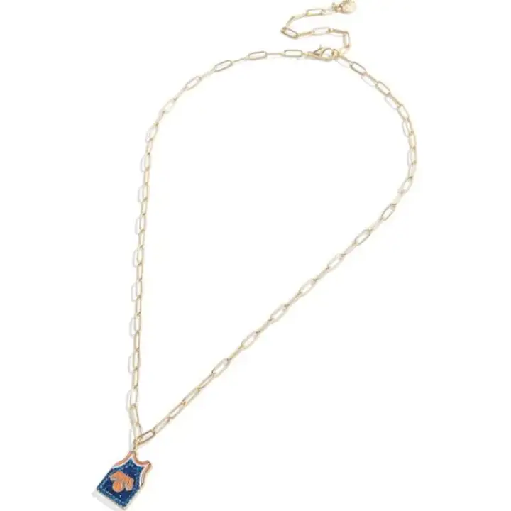 Collier Pendentif Maillot NEW YORK KNICKS bleu