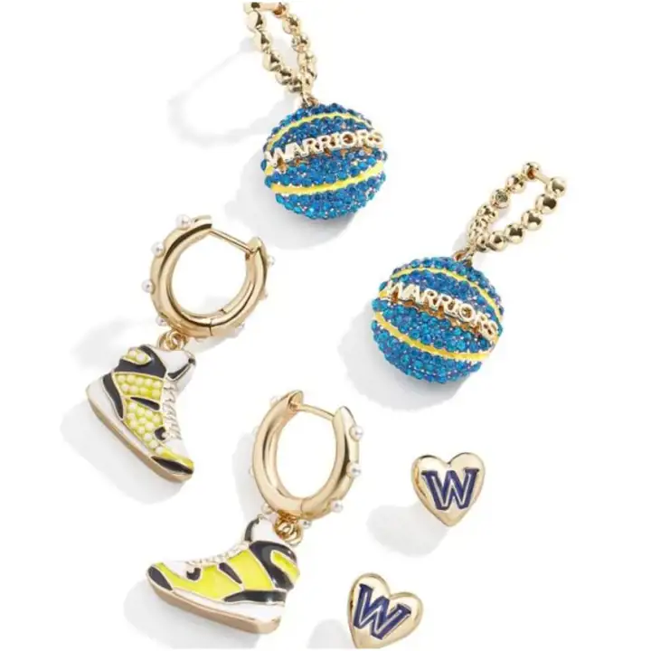 GOLDEN STATE WARRIORS Boucles d'oreille bleues