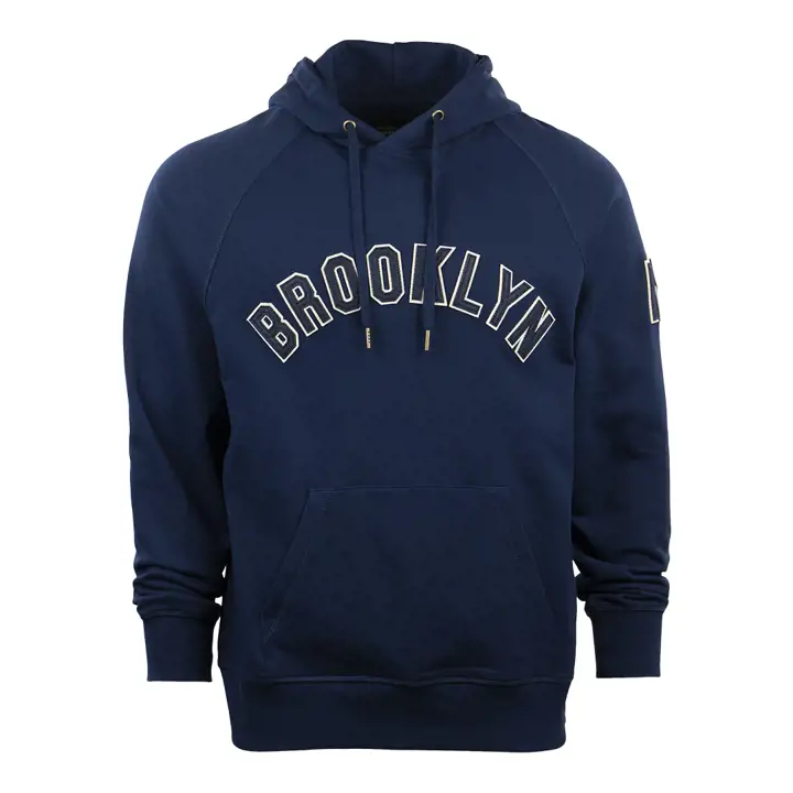 Sweat à capuche en tissu éponge avec inscription Brooklyn Eagles BLEU MARINE