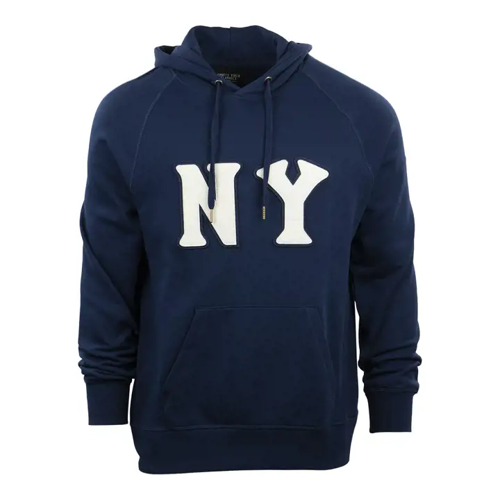 NEW YORK BLACK YANKEES French Terry Script Hood NAVY