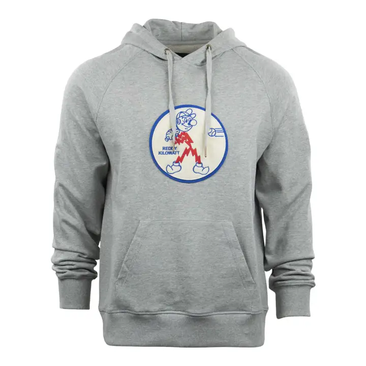 Chandail à capuchon Reddy Kilowatt French Terry Script GRIS
