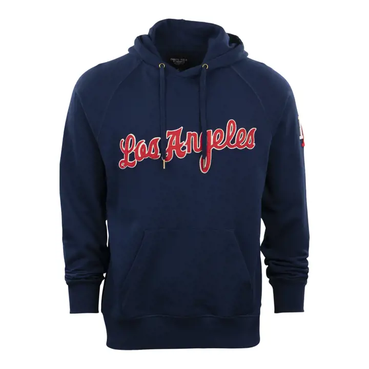 Los Angeles (PCL) Sweat à Capuche French Terry Écriture NAVY