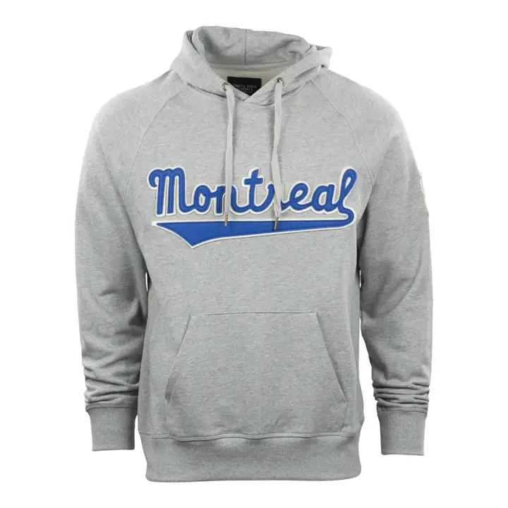Chandail à capuchon en molleton Montréal Royals, motif script, gris