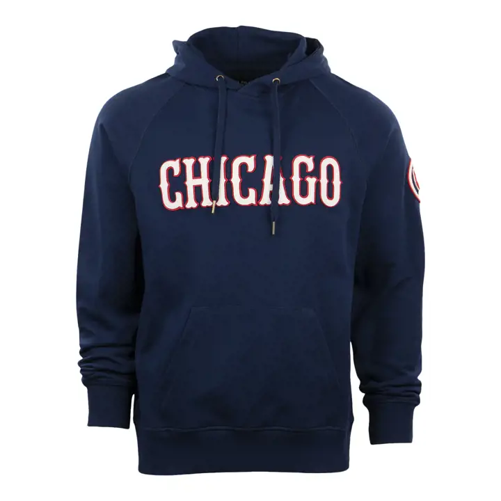 Chicago Whales French Terry Script Hood MARINE