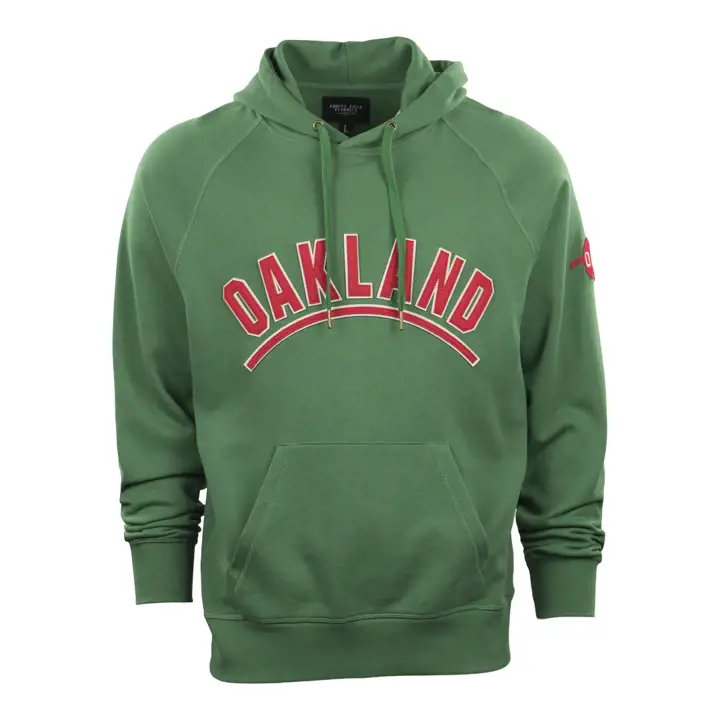 Oakland Oaks French Terry Script Hood GRN