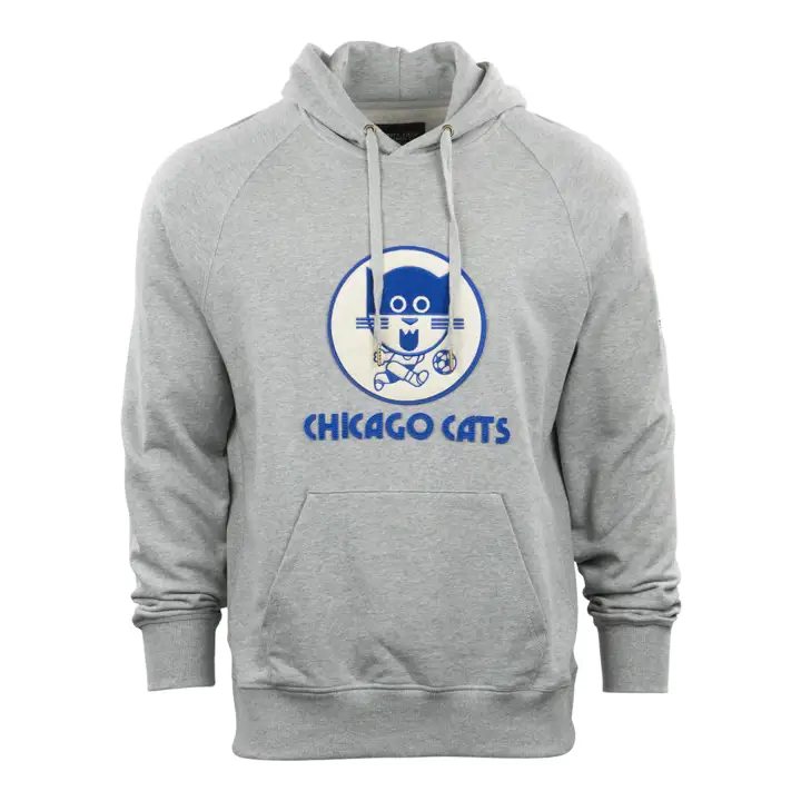 Chicago Cats French Terry Script Hood GRY