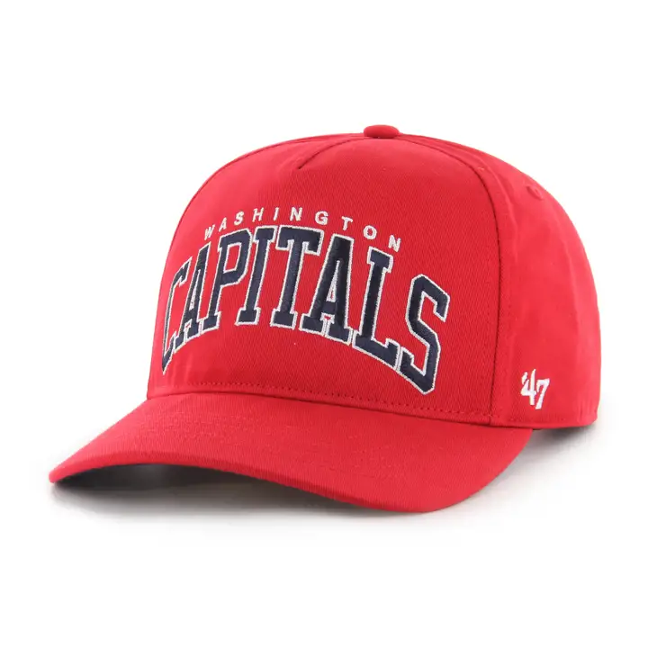 Washington Capitals LNH Arc Bloqué Chapeau Ajusté Rouge/Marine
