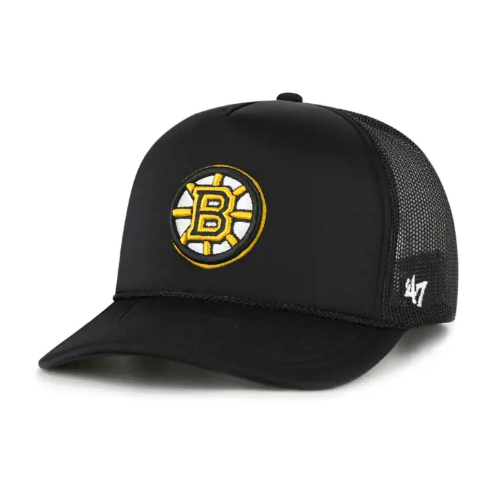 Casquette Trucker Boston Bruins LNH Mousse Avant Noire