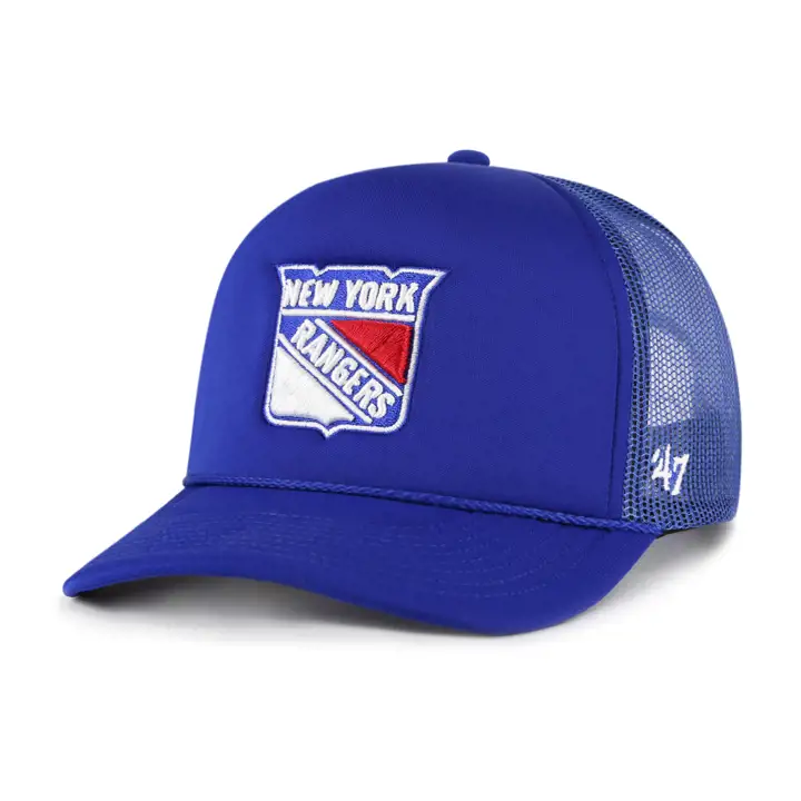 Casquette Trucker en mousse avant des Rangers de New York LNH RBL