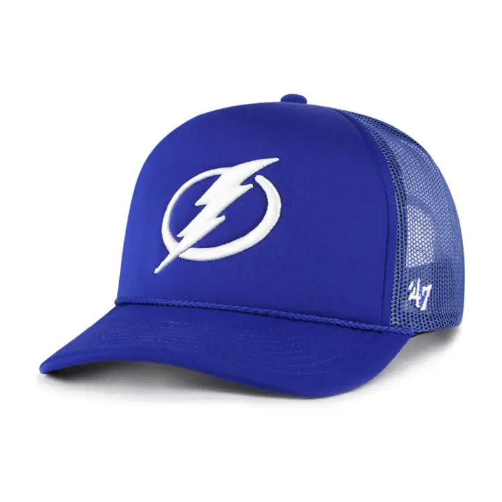 Casquette de camionneur en mousse Lightning NHL BLEUE