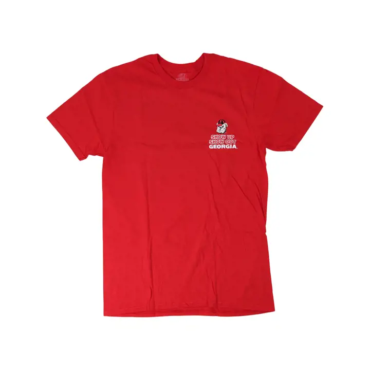 T-shirt rouge NCAA Georgia Bulldogs Hard to Beat
