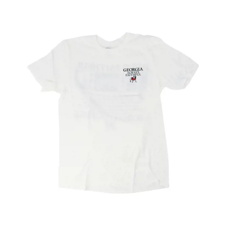 T-shirt Georgia Bulldogs NCAA Dawg Faithful Blanc