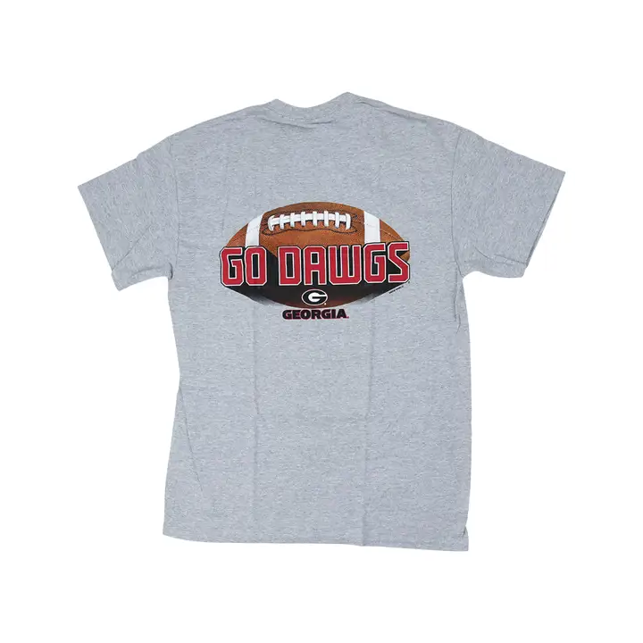T-shirt de football NCAA Georgia Bulldogs Go Dawgs Lgris