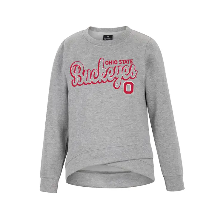 Ohio State Buckeyes NCAA Pull Polaire Fille Junior 22 GRIS