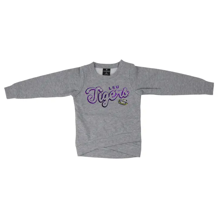 Molleton à capuche pour jeunes filles L.S.U. NCAA 22 GRY