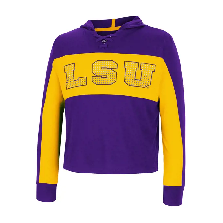 L.S.U. NCAA Jeunes Filles à Lacets Manches Longues 22 VIO