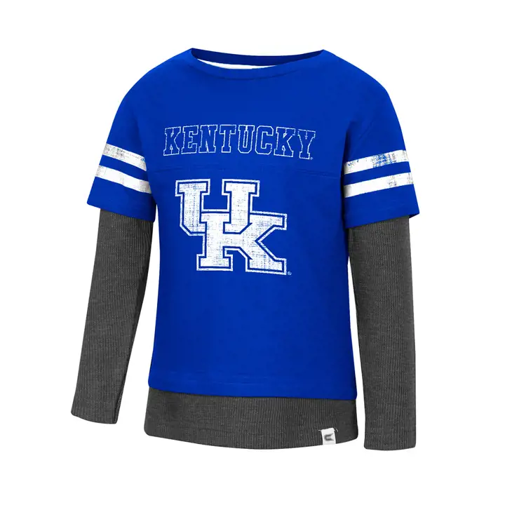 T-shirt Kentucky Wildcats NCAA superposé à manches longues pour tout-petit 22 RBL