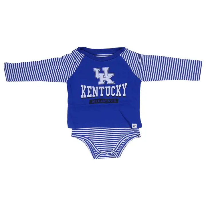 Ensemble robe/cache-couches rayé Kentucky Wildcats NCAA pour bébé 22