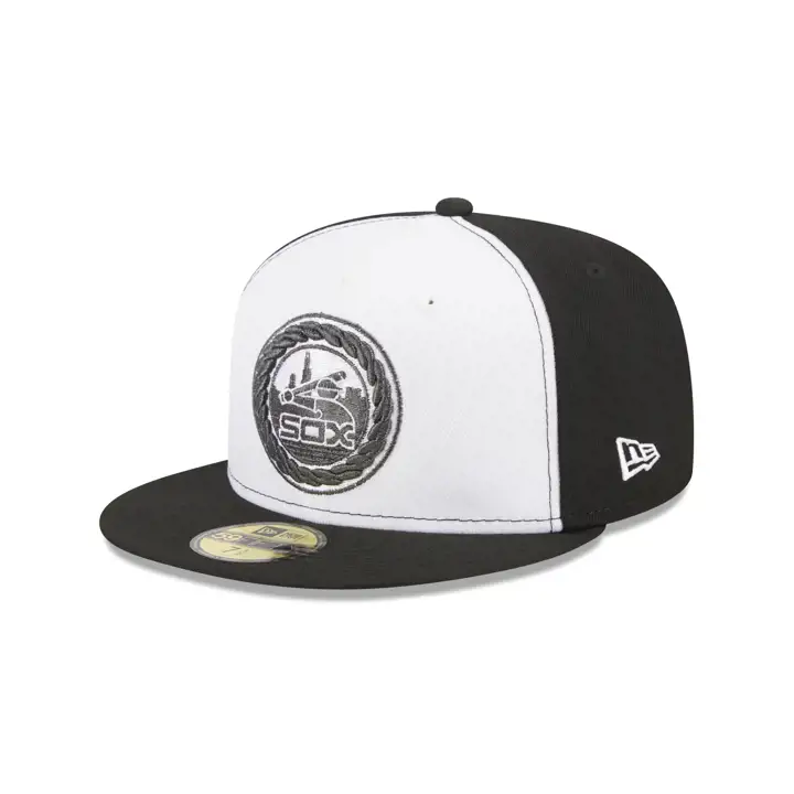 Casquette 59FIFTY MLB Yin et Yang des White Sox de Chicago blanc/noir/gris