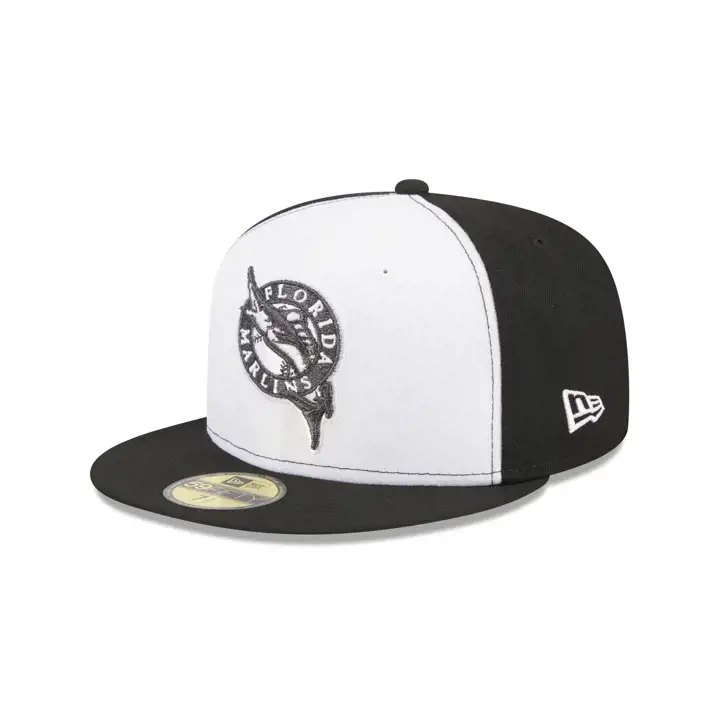 Casquette 59FIFTY MLB Florida Marlins Yin et Yang blc/noir/gris