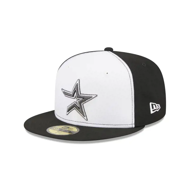 Casquette 59FIFTY MLB Yin et Yang des Houston Astros – blanc/noir/gris