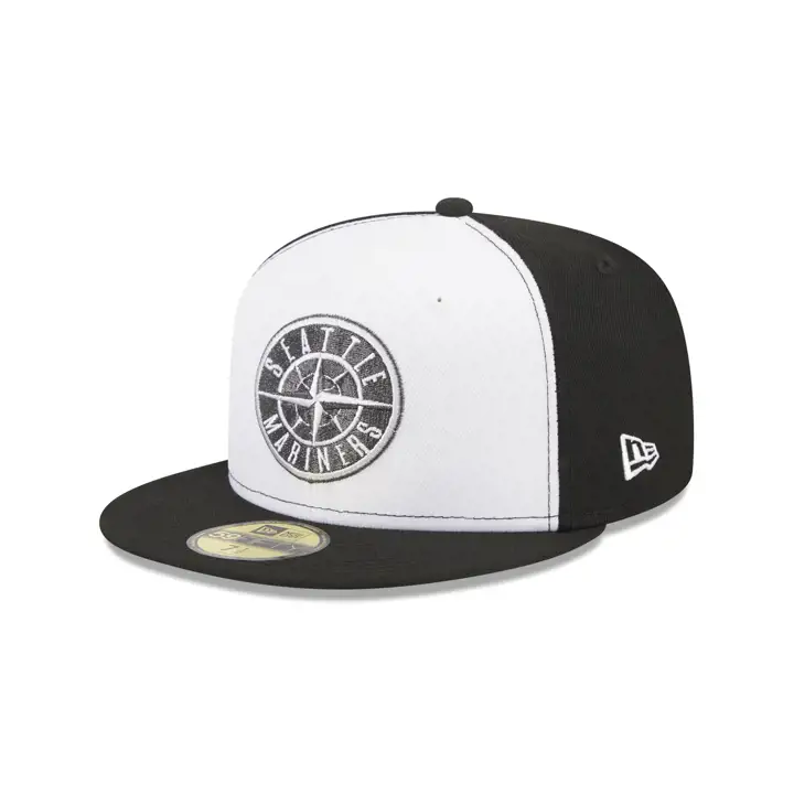 Seattle Mariners MLB Yin and Yang 59FIFTY  blanc/noir/gris