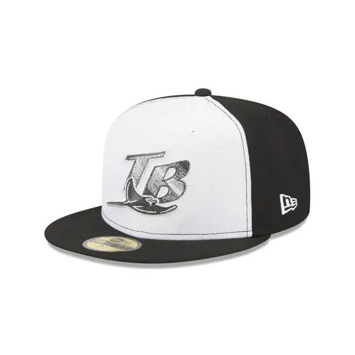 Casquette 59FIFTY MLB Tampa Bay Rays Yin et Yang blc/noir/gris